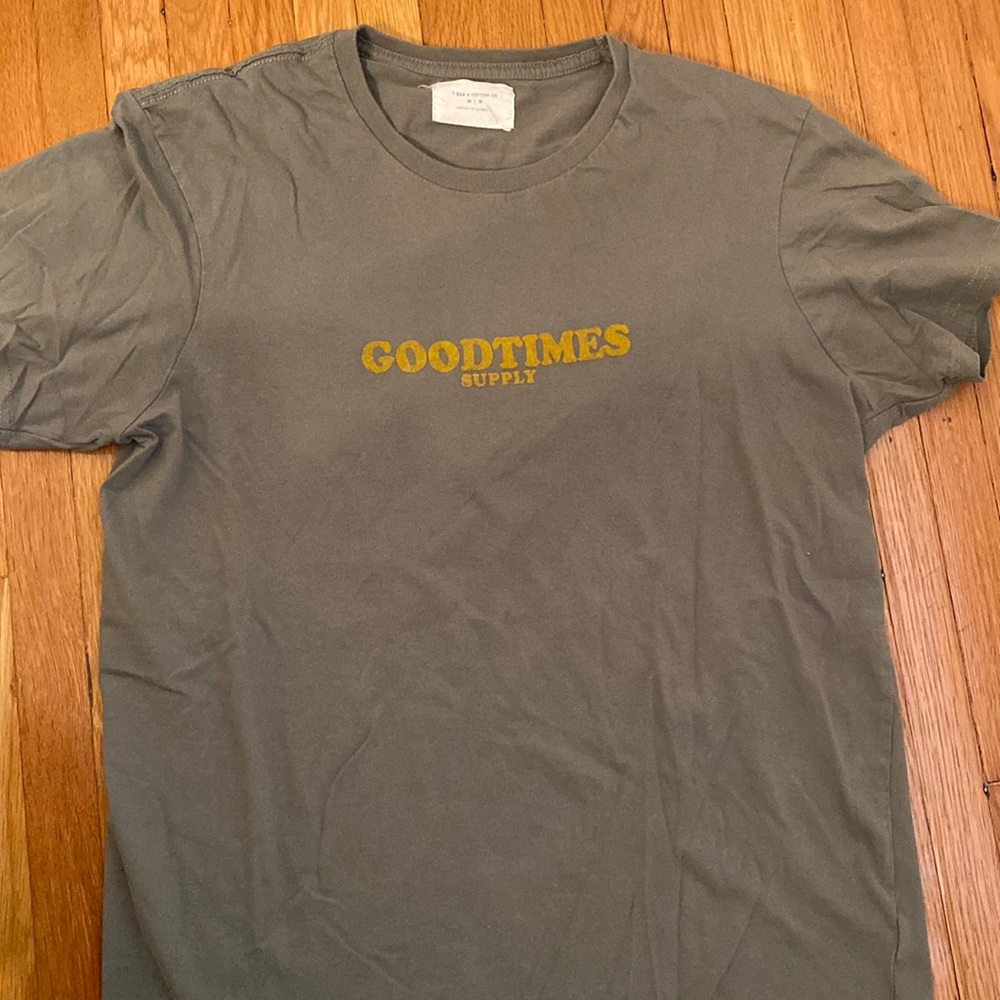 Olive/green goodtimes supply t-shirt